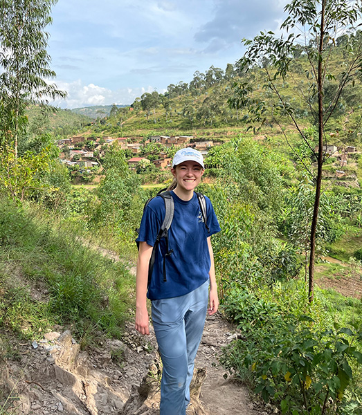 Throughout much of her time at Purdue, Lauren Sparber was part of the university's Engineers Without Borders chapter where they worked on a water distribution center in Rwanda.