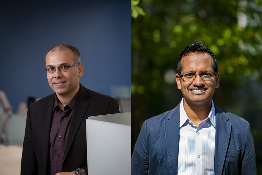 ECE professors Saurabh Bagchi and Milind Kulkarni 