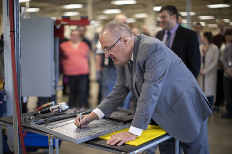 Ed signing first product