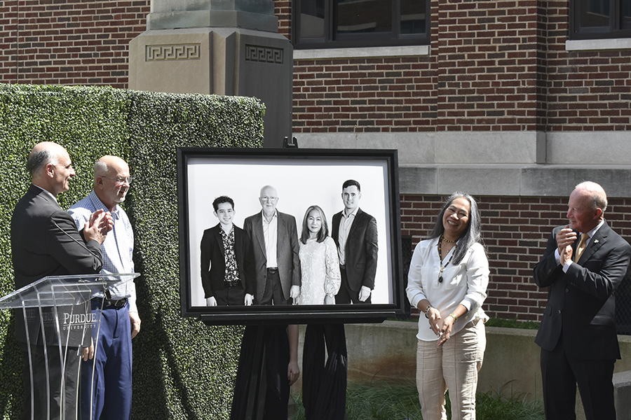 dimitrios peroulis, max w brown, maileen brown, and mitch daniels