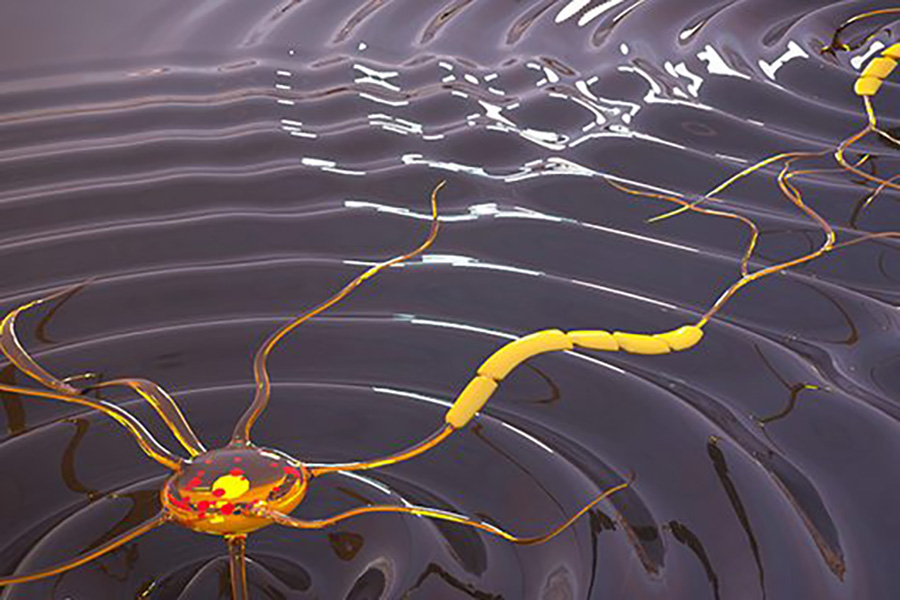 illustration modeling the flow of electrons