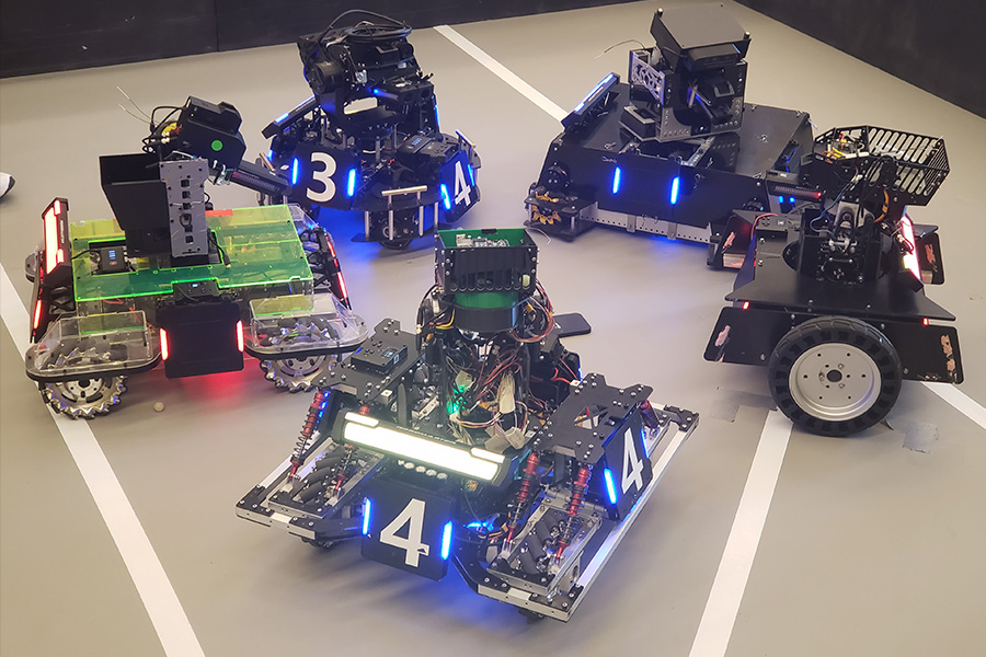 BoilerBot built robots at the Purdue Conference.