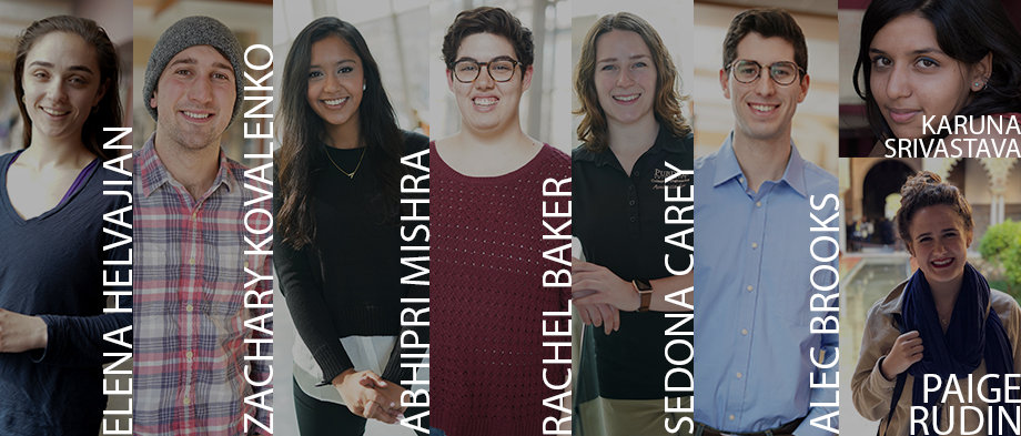 Headshots for each of the student recipients