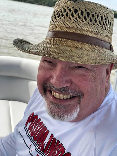Dr. Bob with his wet fishing hat