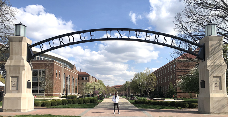 Muyiwa visiting Purdue University