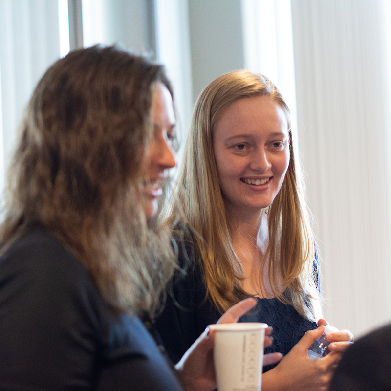 Amanda during her PhD program orientation