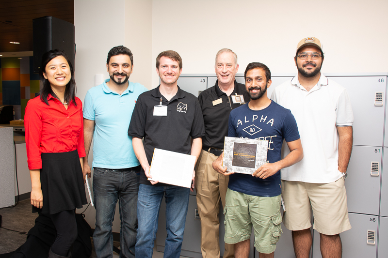 Claudio with Dr. Radcliffe and PhD students