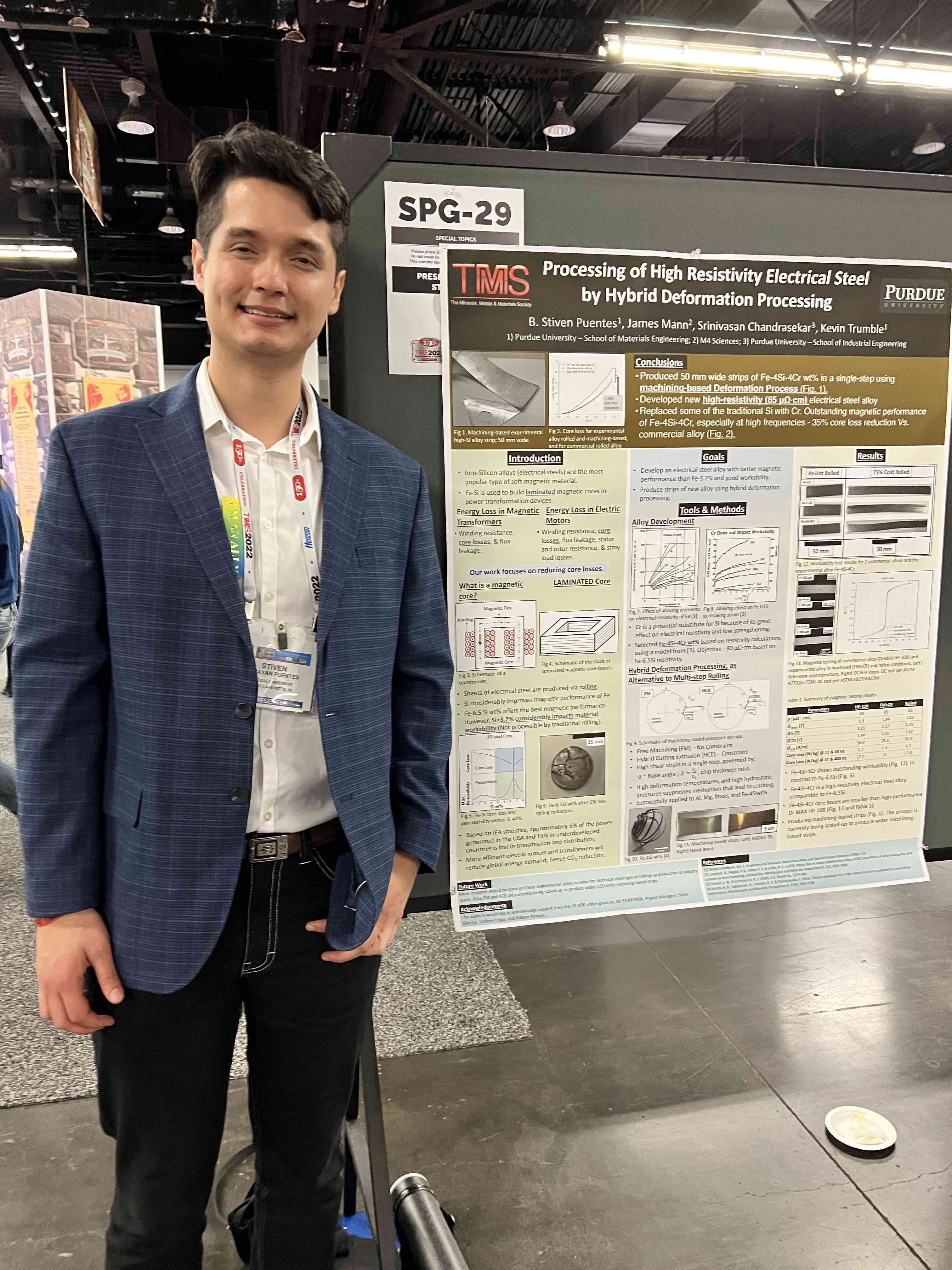 MSE Graduate Student B. Stiven Puentes Rodriguez